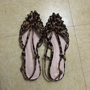 Loeffler Randall Brown Leopard Flats